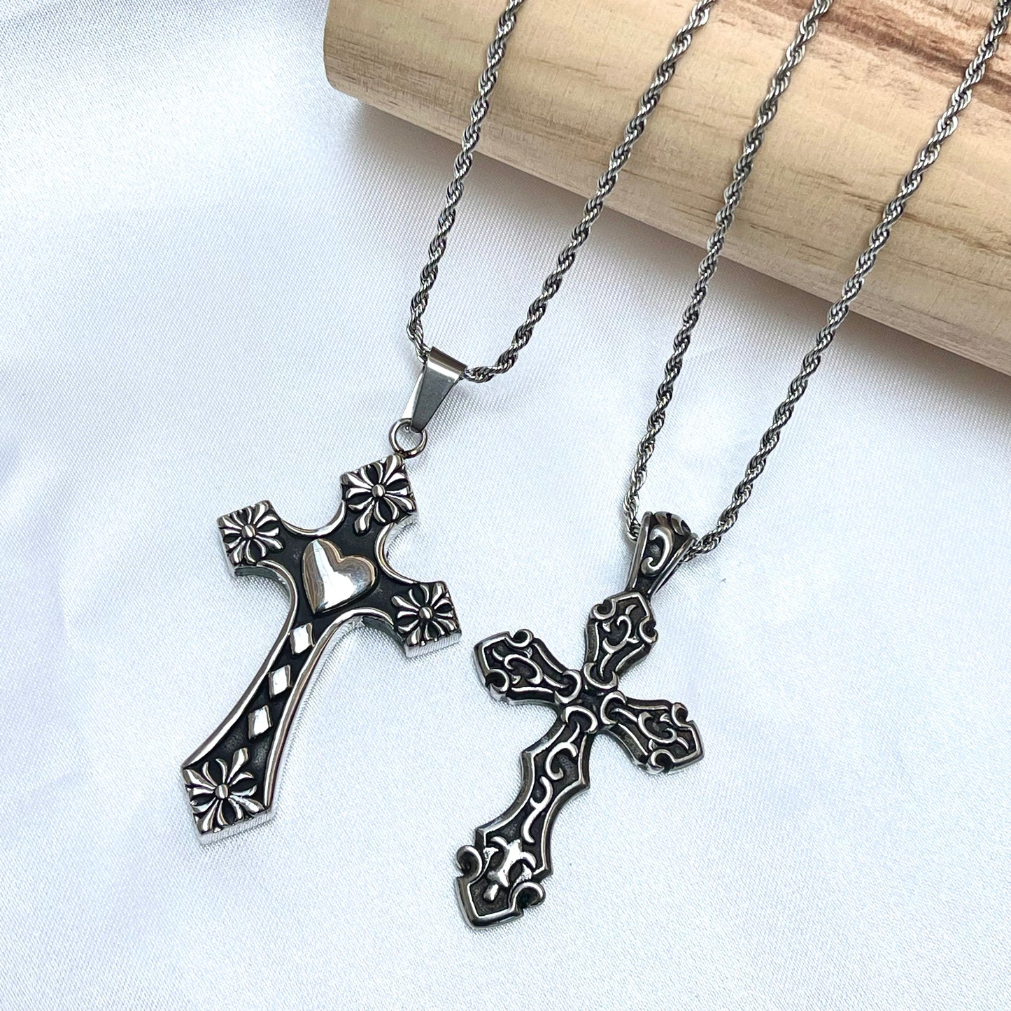 Big Cross Pendant Necklace