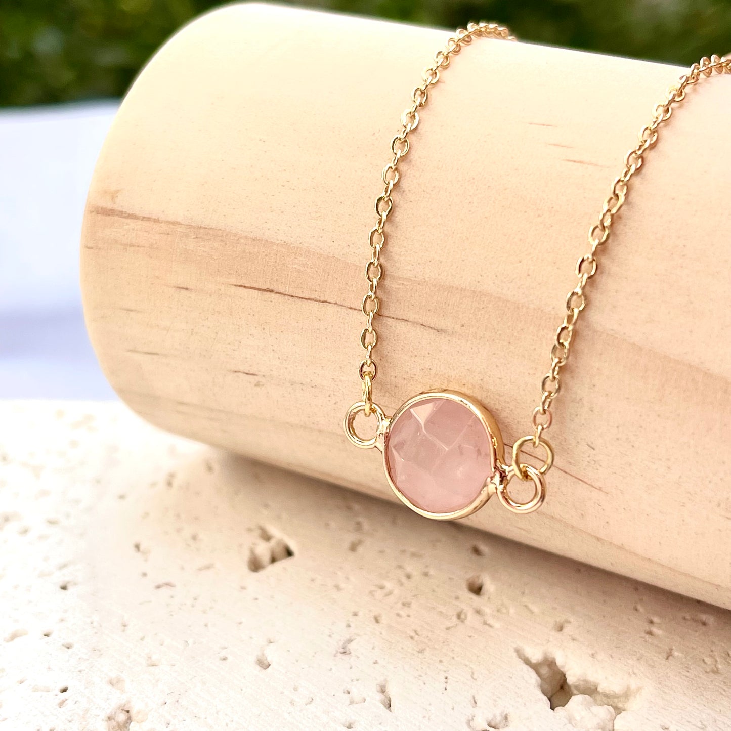 Rose Quartz Choker Necklace